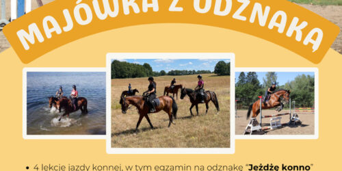 Serdecznie zapraszamy na majówkę z odznaką do Stajni Robinkowo!!! Serdecznie zapraszamy na majówkę z odznaką do Stajni Robinkowo!!!